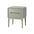 Modern Minimalist Bedside Table with Two Drawers and Sleek Design